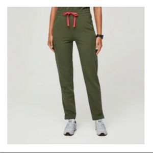 Figs Yola Skinny Scrub Pants - XXS Petite - Dark Olive